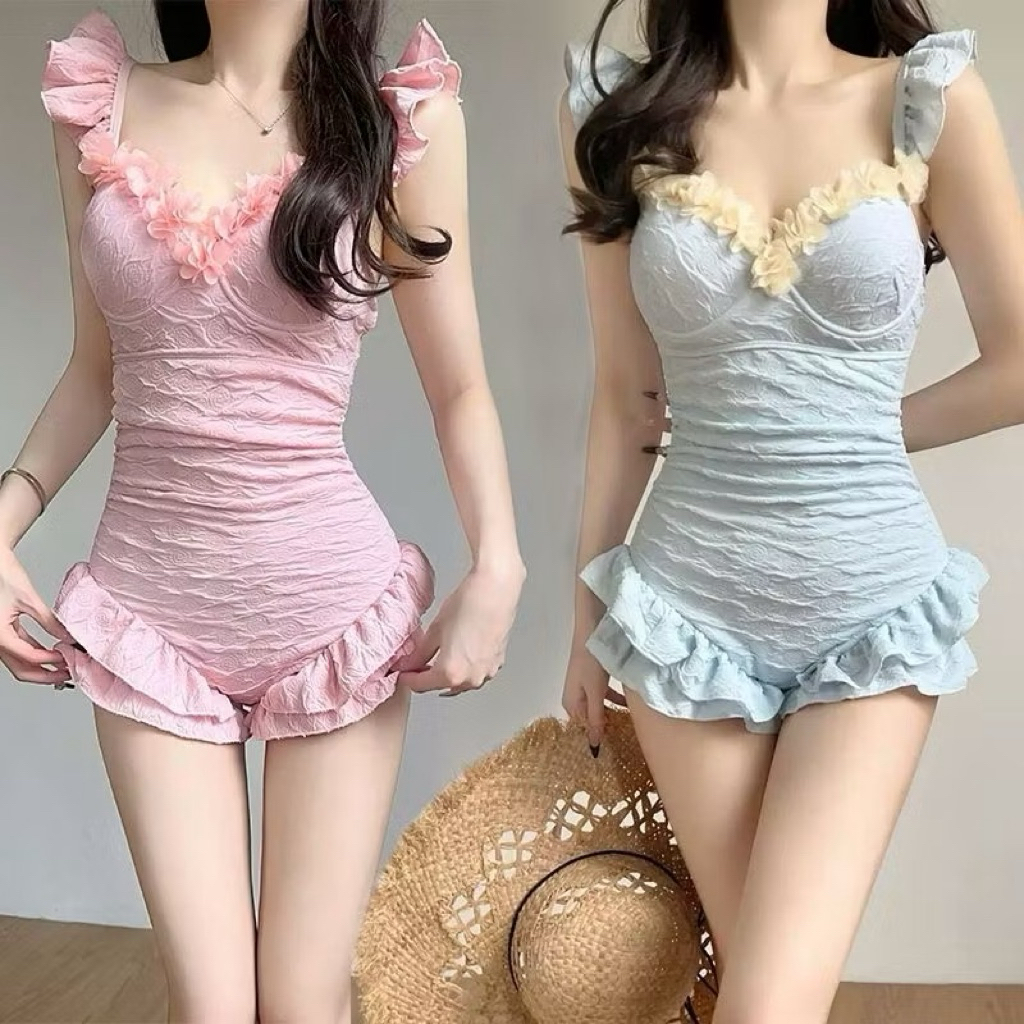 [HÀNG SẴN -HOẢ TỐC] Đồ Bơi Nữ Tông Pastel Siêu Xinh Có Lót Dày Dặn Gọng Nâng Ngực Che Eo Tôn Dáng Đi Biển