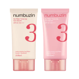 Numbuzin Numpuzin No.3 No Filter Tone-Up Sun Serum 50ml (2 Loại)