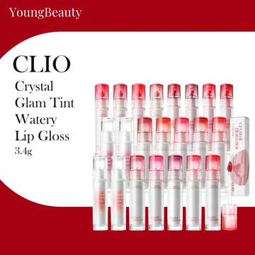 CLIO CLIP Crystal Glam Tint | Son bóng nước, Son bóng phát sáng 3.4g