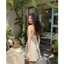 ✨ DESTINY DRESS – Đầm Cổ Yếm Cổ V Dáng Xòe Thanh Lịch Chất Bố Tweed Cao Cấp