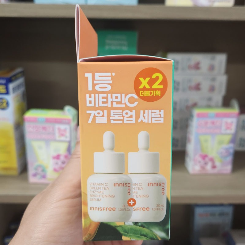 OLIVE YOUNG EDITION [30ml + Chai nạp lại]] Vitamin C Green Tea Enzyme Brightening Serum 30mL (Chăm sóc da Hàn Quốc, Làm đẹp Hàn Quốc, K-beauty)
