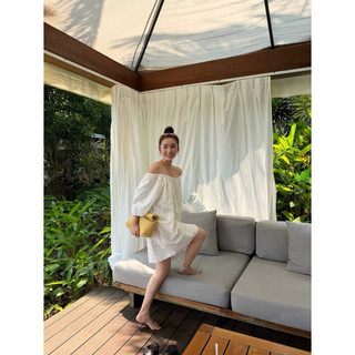 𝘽𝙀𝙇 𝘿𝙍𝙀𝙎𝙎 - Đầm Boy Hoa Thêu Bẹt Vai