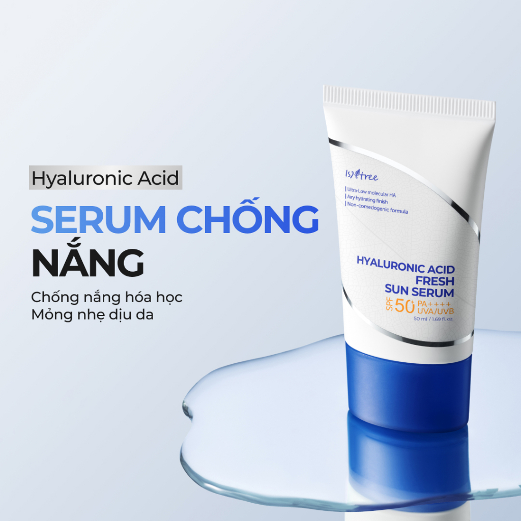 ISNTREE Serum Chống Nắng Dưỡng Ẩm Mỏng Nhẹ Fresh Sun Serum 50ml