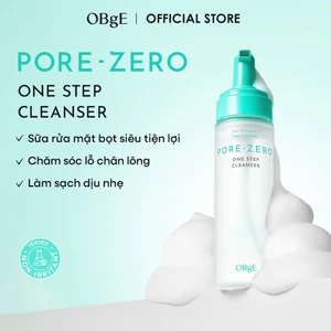 Sữa Rửa Mặt Tạo Bọt One Step Pore Zero OBgE 200ml | Làm Sạch Lỗ Chân Lông | Dễ Dàng Làm Sạch | Công Thức Dịu Nhẹ | Cân Bằng Dầu - Nước