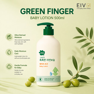 ⭐Ngón tay xanh⭐ Sữa Dưỡng Ẩm Tự Nhiên Cho Bé 500ml | Sữa dưỡng ẩm ô liu hàng ngày cho bé