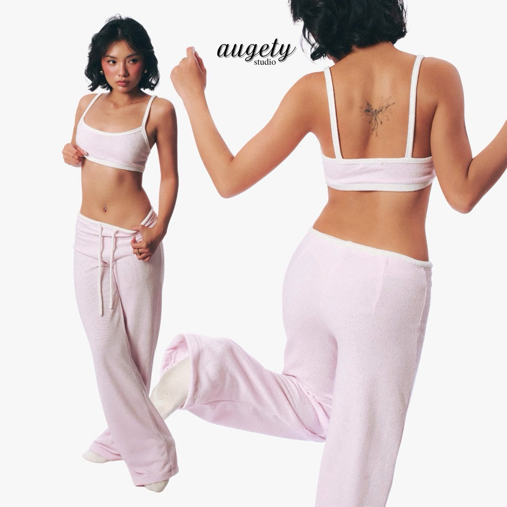 [MUA KÈM 3 MÓN GIẢM 40K] Quần Dài Cạp Trễ Form Suông Lưng Dây Rút Vải Lông Terry Pile Augety Studio, MIU SWEATPANTS