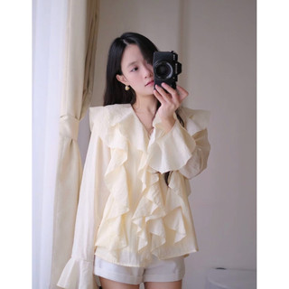 𝘿𝙄𝙄 𝙏𝙊𝙋 - Áo Linen Tơ Mềm Tay Dài