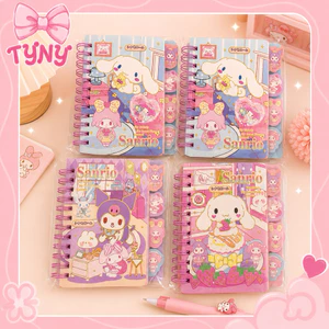 Sổ tay lò xo A5 Kuromi mẫu ngẫu nhiên