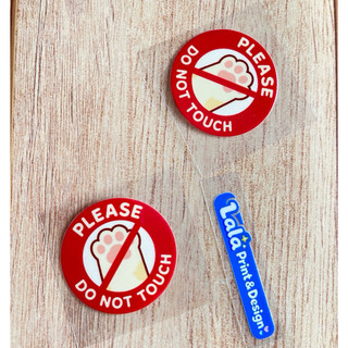 Tem Decal UV DTF Don’t Touch Tay Mèo Cute | Dán Điện Thoại | Dán Nón Bảo Hiểm | Dán Xe Điện | Dán xe Máy | Dán Bình Nước