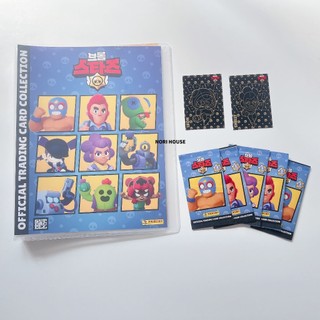[Xác thực] Bộ gói khởi động trò chơi thẻ giao dịch chính thức Panini Brawl Stars [Chất kết dính + Danh sách kiểm tra + 6 gói tăng cường + Thẻ phiên bản giới hạn]