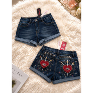 Quần Short denim cạp trễ in hình ( Hàng Oder vui lòng không hủy giúp e)