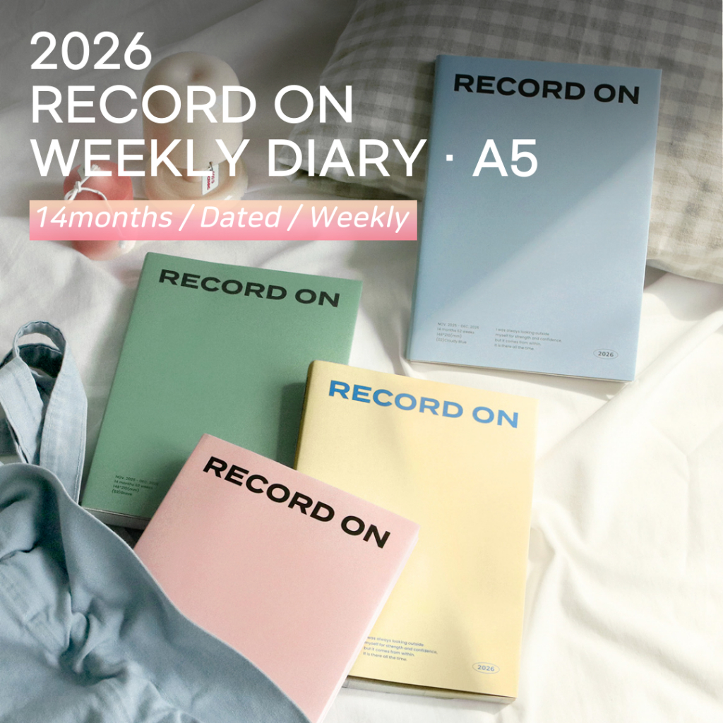 ICONIC 2026 Record On Weekly Diary A5 Dater Planner Scheduler Bullet ...