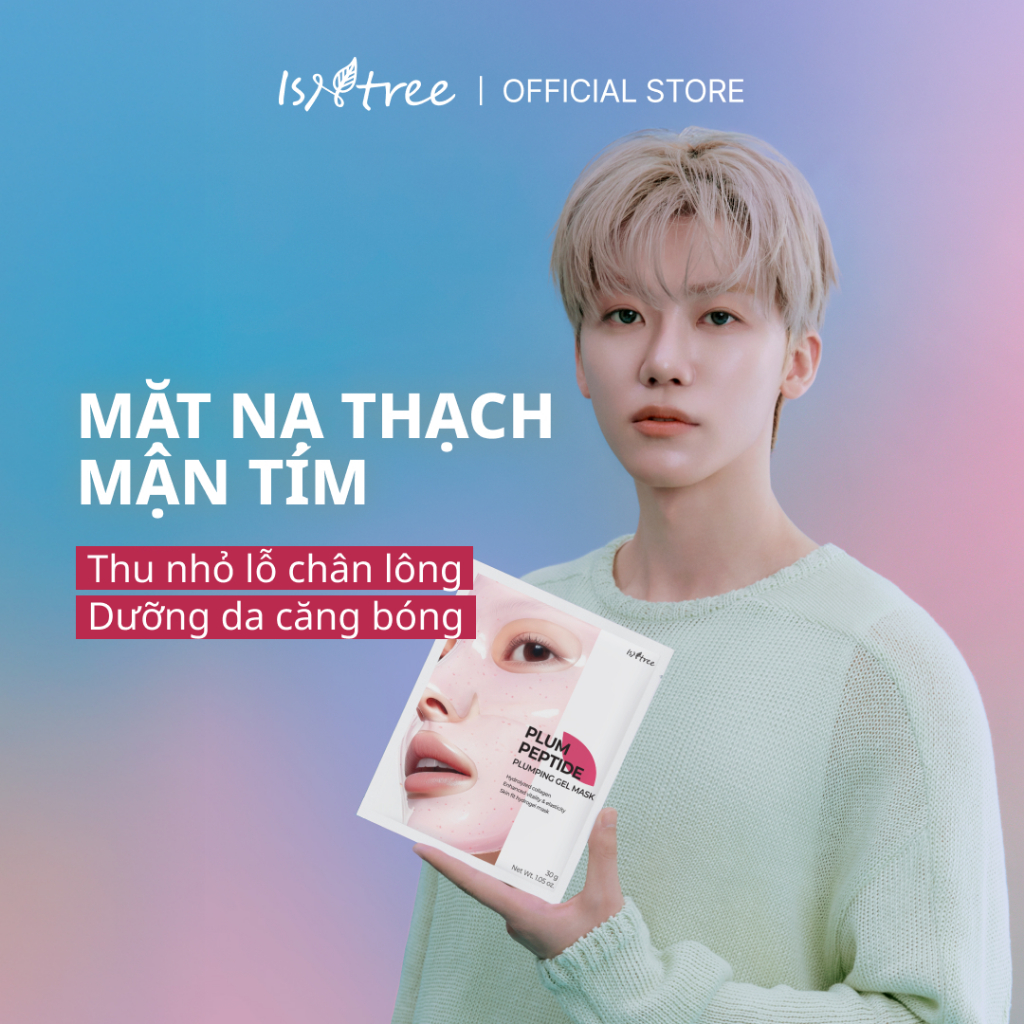 ISNTREE Mặt Nạ Thạch Peptide Mận (Hộp 4 miếng)