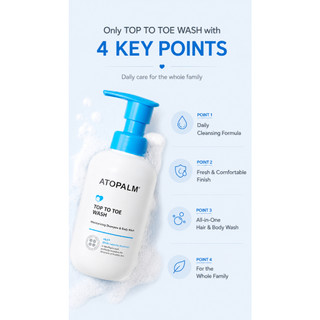 ⭐ATOPALM⭐ Top Toe Wash Dầu gội & Sữa tắm toàn diện 100ml / 300ml / 460ml / 400ml Refill Baby Skincare Sản xuất tại Hàn Quốc