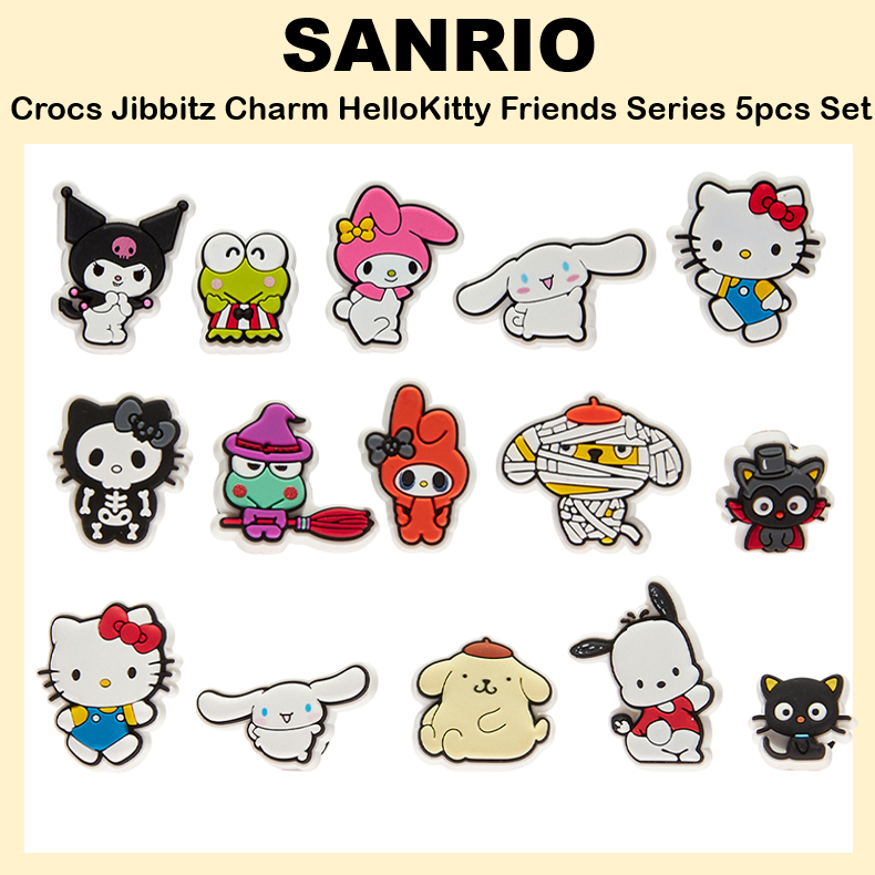 [Sanrio] Giày Hello Kitty Friends Series - Dép dễ thương, có thể tháo lắp để trang trí