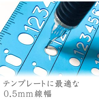 STAEDTLER 925 35 Night Blue But Chi Ky Thuat/Than Nhom/0.3~2.0mm/Made in Japan/5 Kich Thuoc