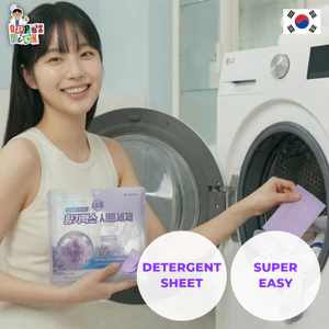 Tờ Giấy Giặt Xả Quần Áo All-in-One Hương Nước Hoa Đậm Đặc (12 Tờ x 5 Hộp Combo)