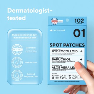 Miếng dán mụn caraseoul Spot Patches 102 miếng