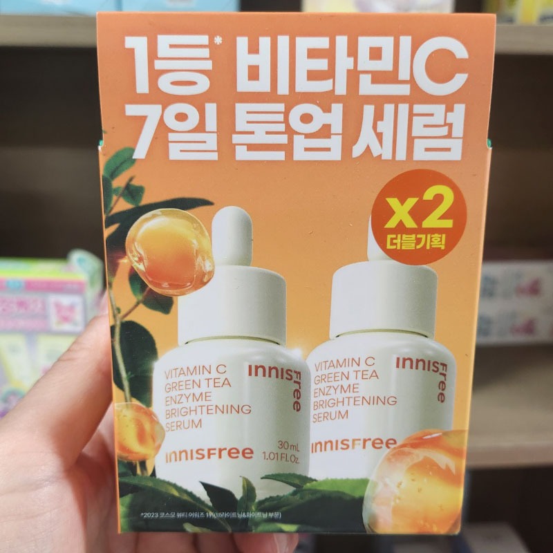 OLIVE YOUNG EDITION [30ml + Chai nạp lại]] Vitamin C Green Tea Enzyme Brightening Serum 30mL (Chăm sóc da Hàn Quốc, Làm đẹp Hàn Quốc, K-beauty)