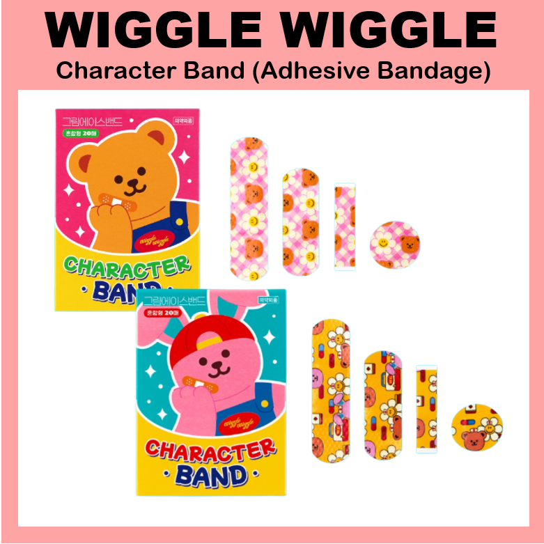 [WIGGLE WIGGLE] Dây đeo nhân vật (Băng dính) Thỏ hình gấu Wiggle