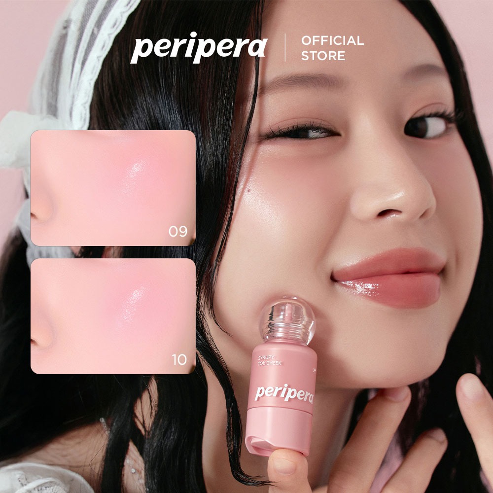 [PERIPERA - MÀU MỚI]  Má Hồng Kem Căng Bóng Trong Veo Dễ Tán Syrupy Tok Cheek 9g