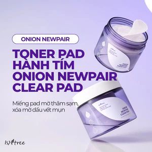 ISNTREE Toner Pad Hành Tím Clear Pad 250ml (60 miếng)
