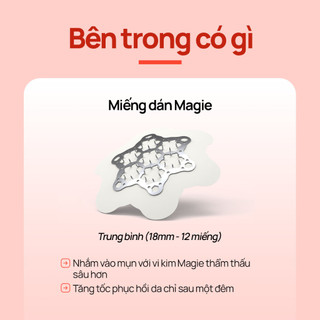 [Snow2plus CHÍNH THỨC] Miếng dán AC Magiê (12 miếng dán vừa) / Loại bỏ mụn nhanh chóng / Miếng dán phục hồi 8 giờ / Miếng dán kim / Miếng dán lúm đồng tiền