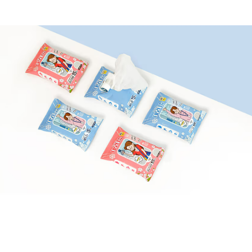 Nước hoa làm mát Deo Tissue 15 tờ (Xà phòng / Hoa) / Vận chuyển từ Hàn Quốc