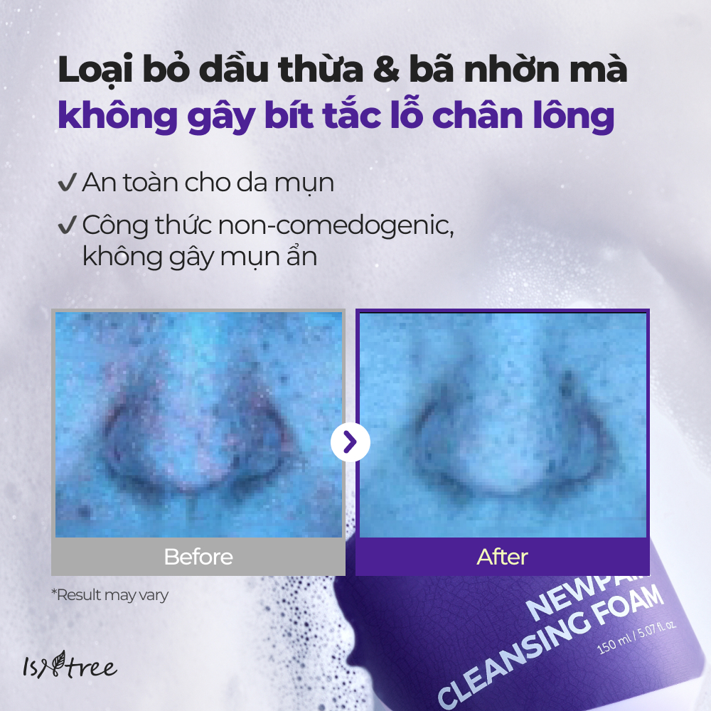 ISNTREE Sữa Rửa Mặt Hành Tím Phục Hồi Da 150ml