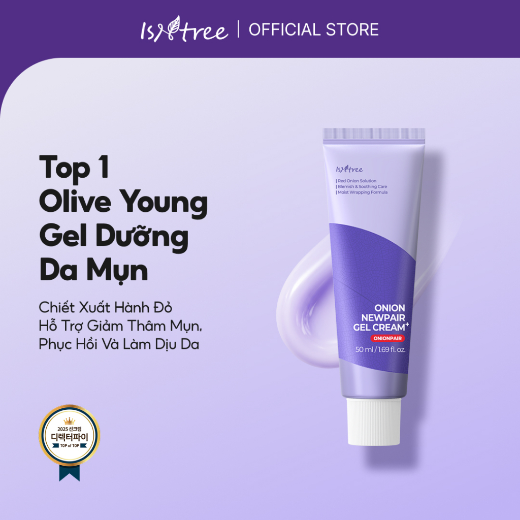 ISNTREE Gel Dưỡng Ẩm Hành Tím Phục Hồi Da 50ml