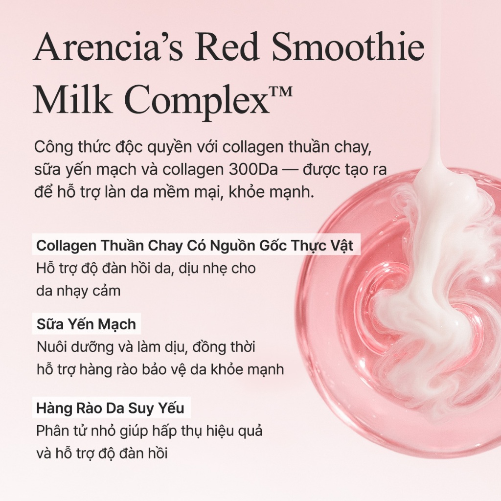 [Arencia] Sữa Dưỡng Mượt Đỏ 5 200ml