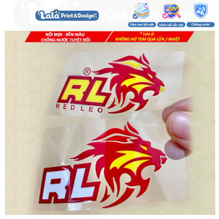 Tem Decal UV DTF REDLEO Dán Phuộc xe | Dán Xe Ô tô, Dán Xe Máy | Dán xe điện | Dán Laptop | Dán Bình Nước chống nước