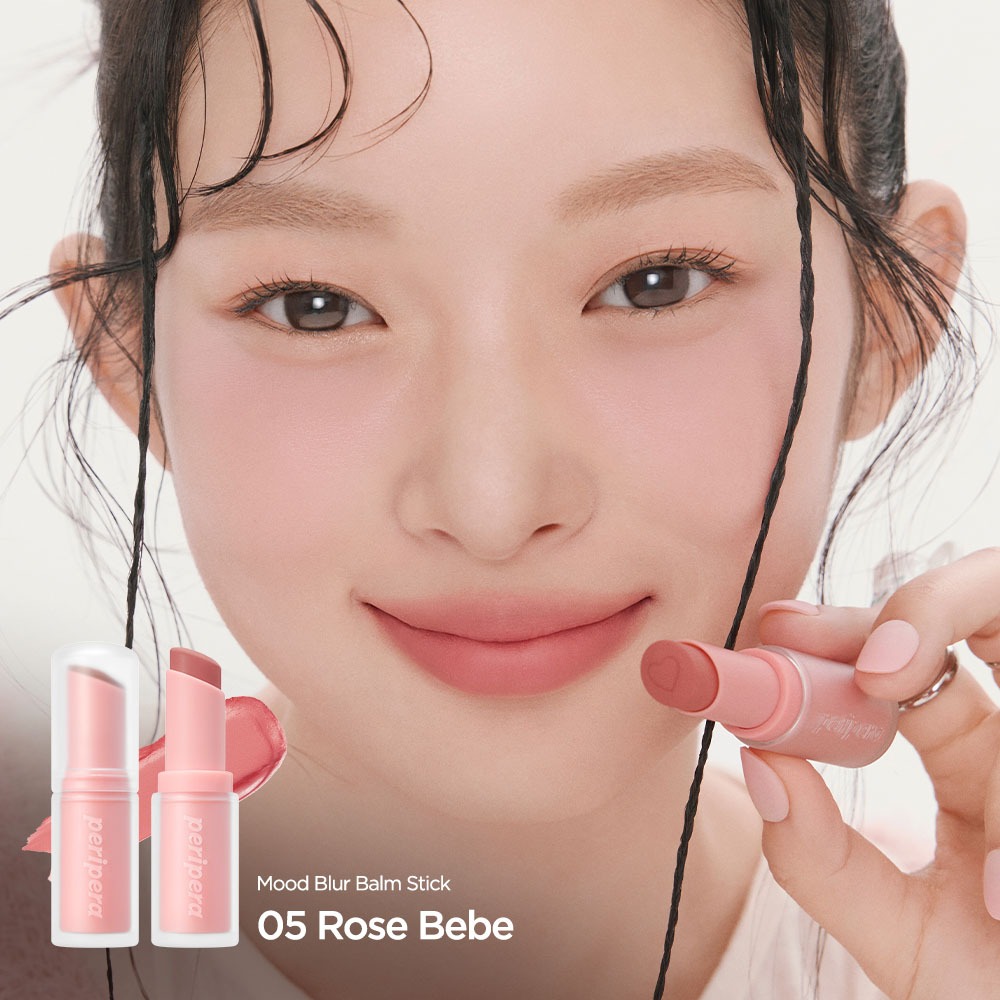 [PERIPERA]⭐ MOOD BLUR BALM STICK - Son dưỡng môi họa tiết nhung, 9 màu, 3,5g