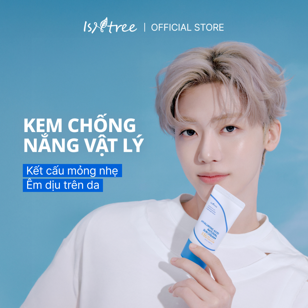 ISNTREE Kem Chống Nắng Vật Lý Hyaluronic Acid Natural 50ml