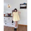 🩶 ĐẦM BABYDOLL CỔ SEN SỌC NHÍ – NÀNG THƠ HÀN QUỐC DỄ THƯƠNG 🩶