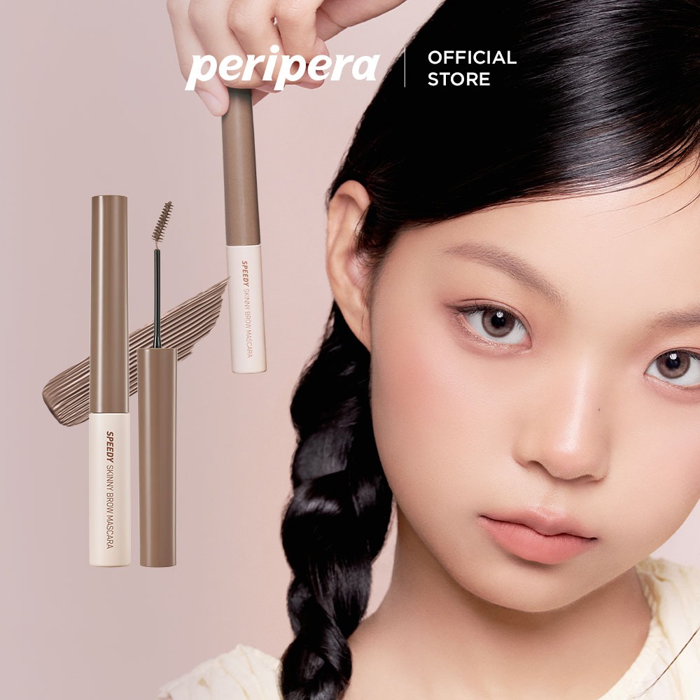 [PERIPERA - MÀU MỚI] Chuốt Lông Mày Không Lem Lâu Trôi SPEEDY SKINNY BROW MASCARA  - 3 g / Net Wt. 0.1 Oz.