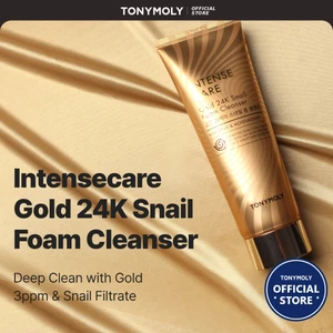 TONYMOLY Sữa rửa mặt ốc sên vàng 24K Intense Care Dưỡng ẩm và chăm sóc da