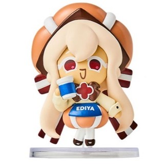 Đồ chơi sưu tập Milky Way Cookie Cream Ferret Caramel Choux Cookie Run Kingdom x Ediya Coffee hình giới hạn