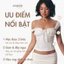 Áo Kiểu Nữ Trễ Vai Chiết Eo Cúp Ngực Dây Rút Vải Thun Cao Cấp Augety Studio, CELINE TOP