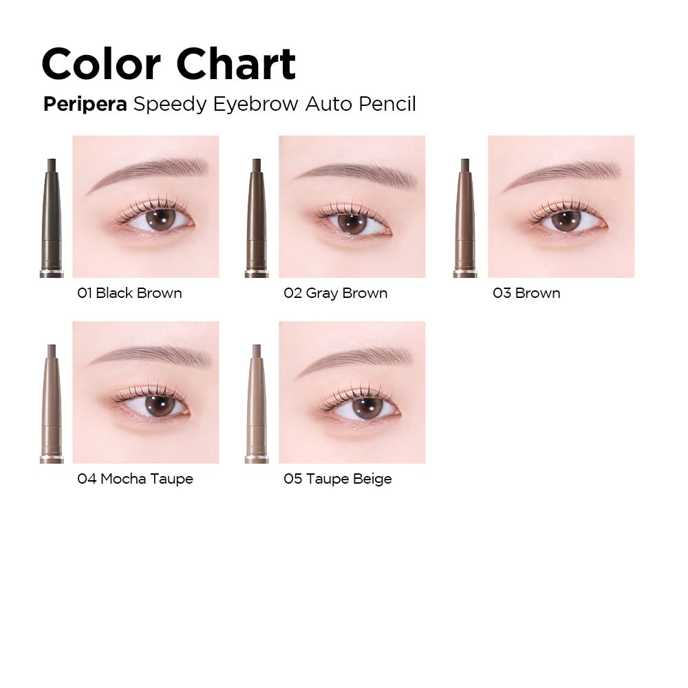 [PERIPERA - MỚI] PENCIL TỐC ĐỘ EYEBROW AUTO - 5 màu