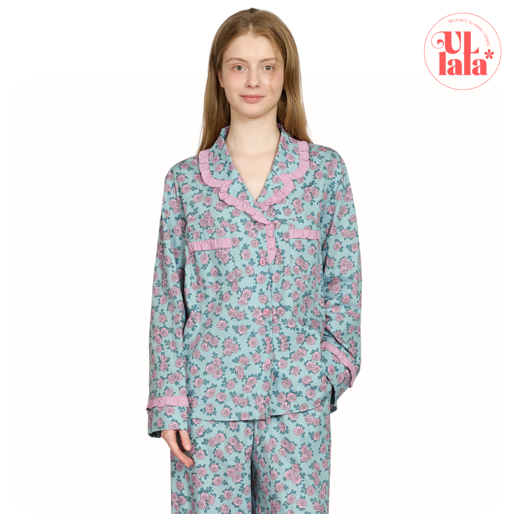 [MALL CHÍNH HÃNG](25143WPLLN) ULLALA PAJAMA La vie en rose Bộ ngủ mặc ...