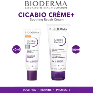 Bioderma Cicabio Crème+ 100ml | Kem Dưỡng Làm Dịu & Hỗ Trợ Hàng Rào Bảo Vệ Da | Da Nhạy Cảm