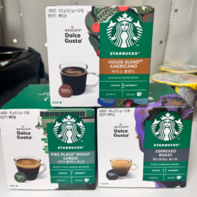 [Starbucks] của Nescafe Dolce Gusto Coffee Capsules – House Blend / Iced Americano / Pike Place / Espresso Roast / House Blend Decaf DolceGusto