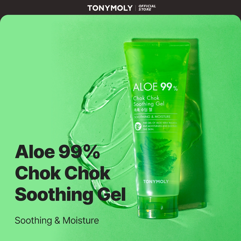 TONYMOLY Gel dưỡng chiết xuất nha đam 93% Chok Chok Aloe Soothing Gel 250ml Làm dịu, làm mát da