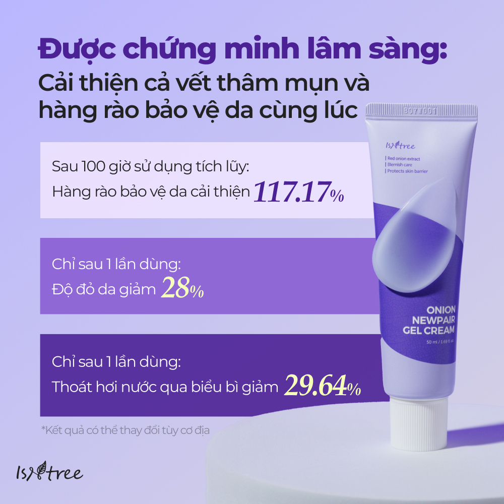 ISNTREE Gel Dưỡng Ẩm Hành Tím Phục Hồi Da 50ml