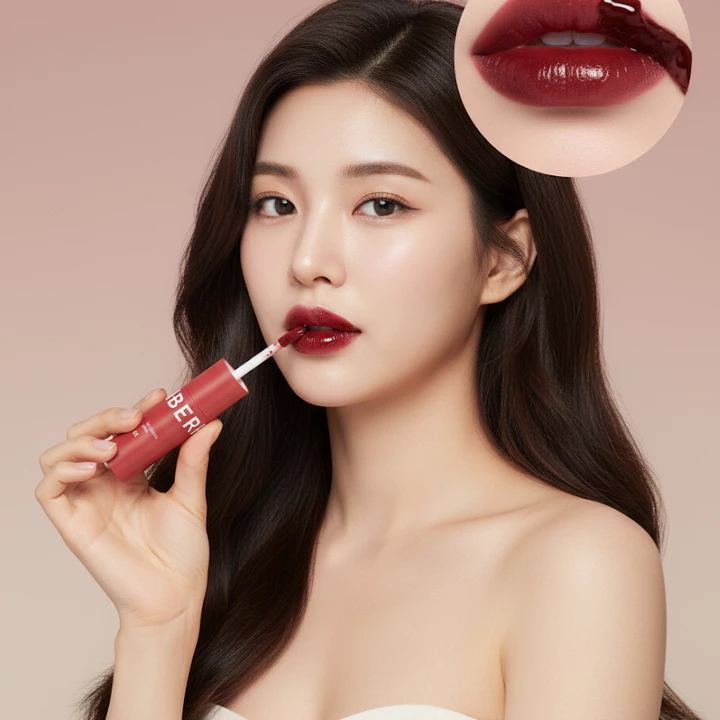 Gói xăm môi Peel-Off | Vết bẩn môi lâu trôi & chống nụ hôn | K-Beauty 4 Màu