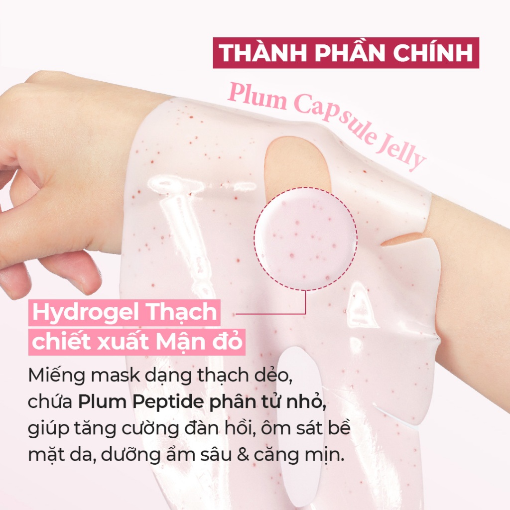 ISNTREE Mặt Nạ Thạch Peptide Mận (Hộp 4 miếng)