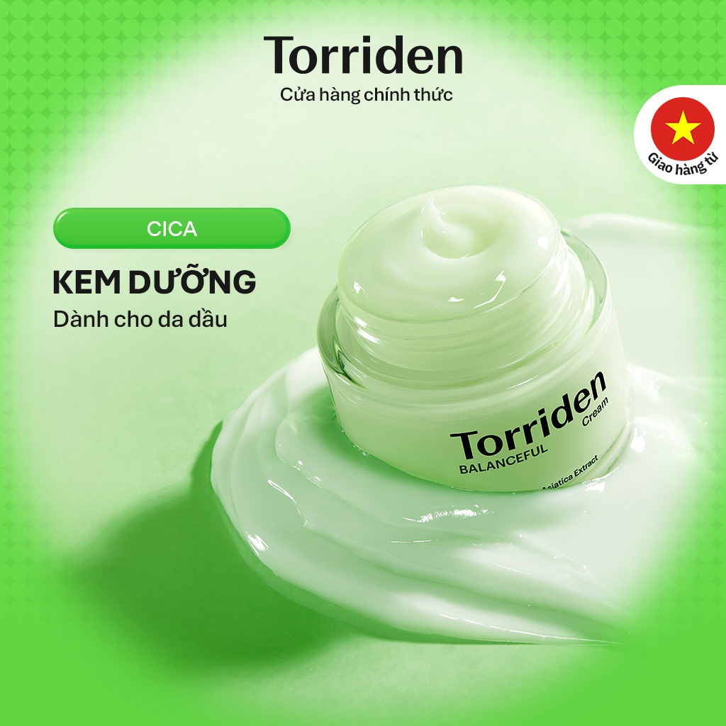 [Torriden Chính hãng] Kem dưỡng da BALANCEFUL CICA, 80ml, Cream