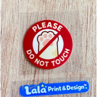 Tem Decal UV DTF Don’t Touch Tay Mèo Cute | Dán Điện Thoại | Dán Nón Bảo Hiểm | Dán Xe Điện | Dán xe Máy | Dán Bình Nước