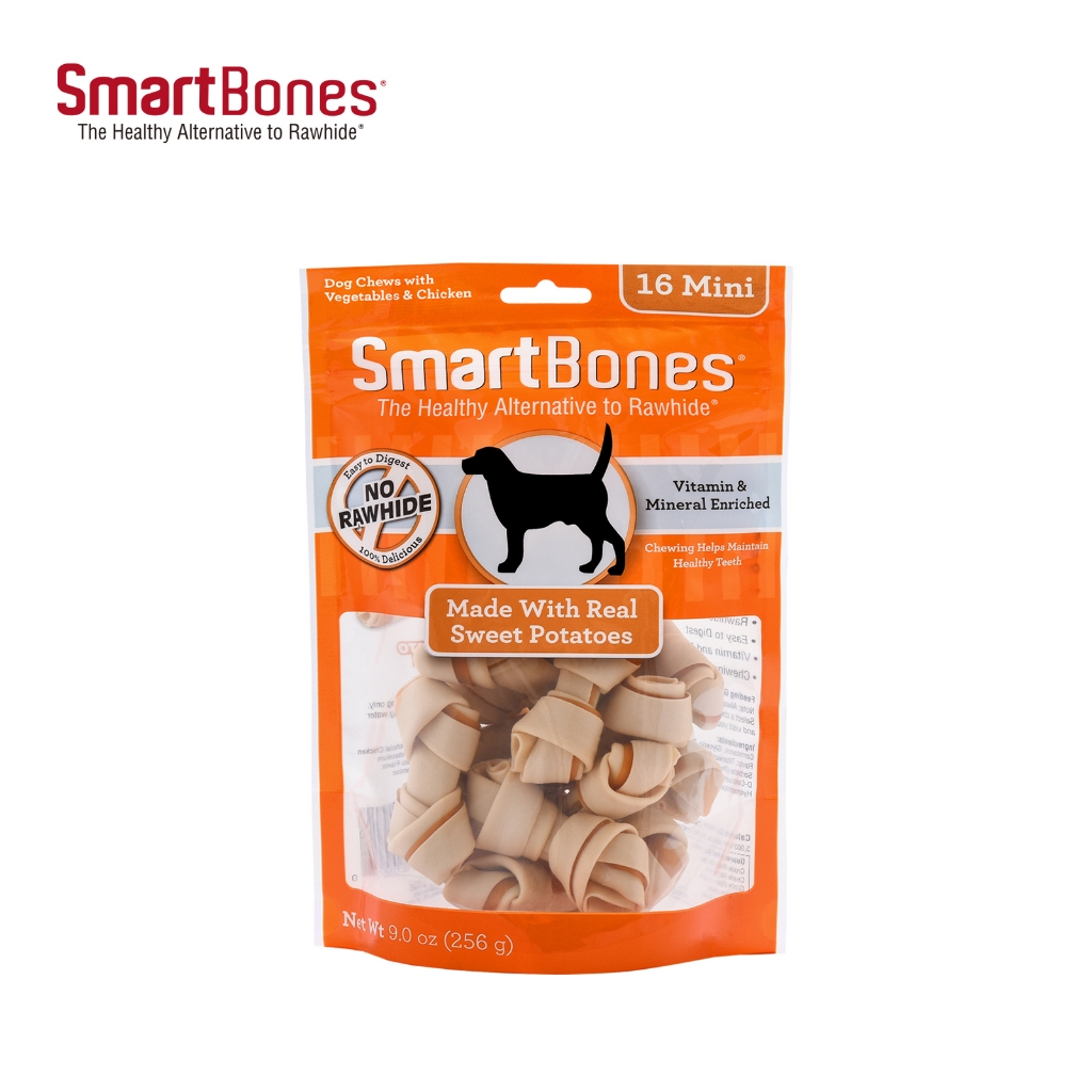 [SmartBones] Sweet Potato Classic Bone Chews Mini for Dogs 256g(16p ...